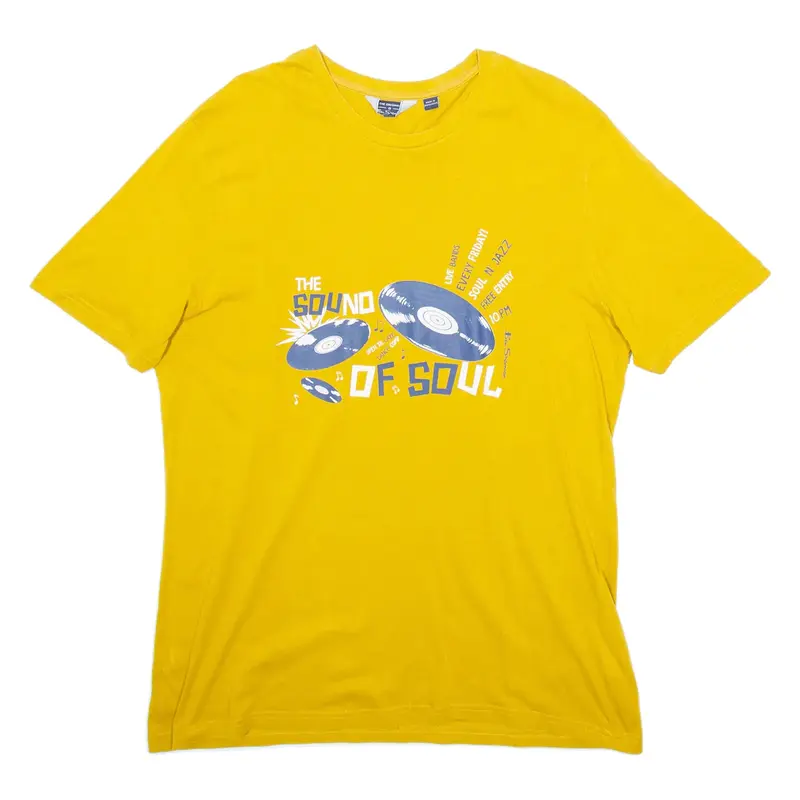 BEN SHERMAN Mens T-Shirt Yellow L