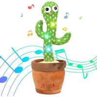Dancing Cactus Mimicking Toy, USB Rechargeable, 120 Songs