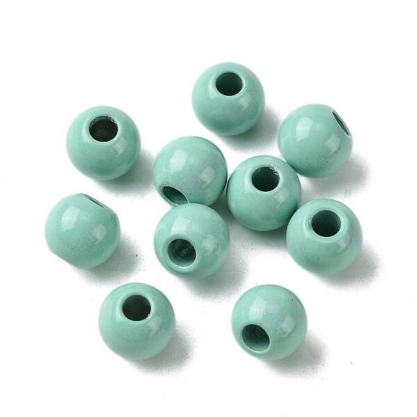 Spray Painted 202 Stainless Steel Beads