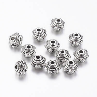 Tibetan Style Alloy Spacer Beads