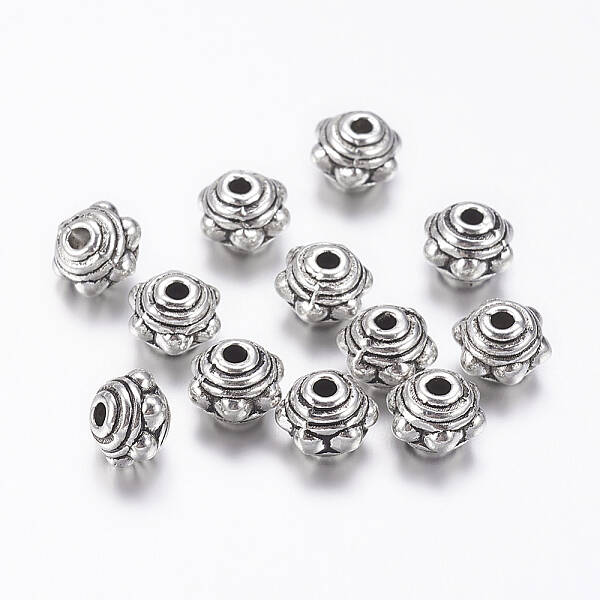 Tibetan Style Alloy Spacer Beads