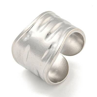 Non-Tarnish 304 Stainless Steel Open Cuff Finger Rings