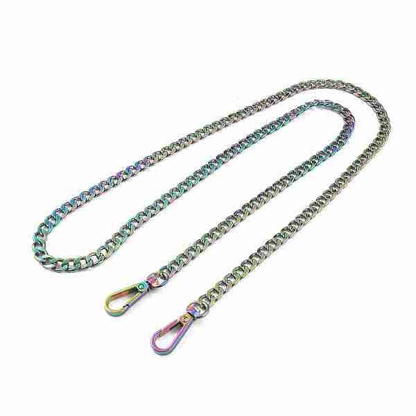 Zine Alloy Curb Chain Bag Handles