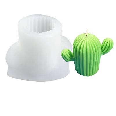 DIY Woolen Cactus Candle Mold Silicone