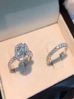 Elegant Fashion Glittering Promise Rings for Women, 2 Counts/set Fashion Engagement Rings for Party, Daily Decor, Trendy All-...