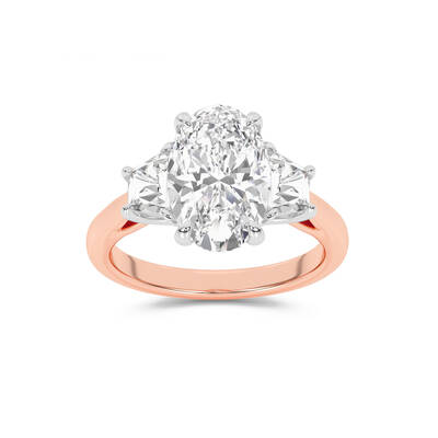 Amara Chand Lab Grown Diamond Engagement Ring | Rose Gold 1 3/4-4 3/4 CT. TW.