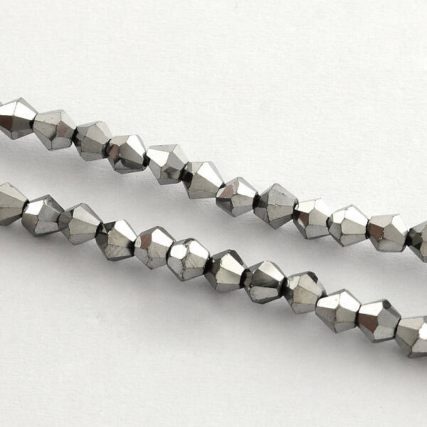 Electroplate Glass Bead Strands