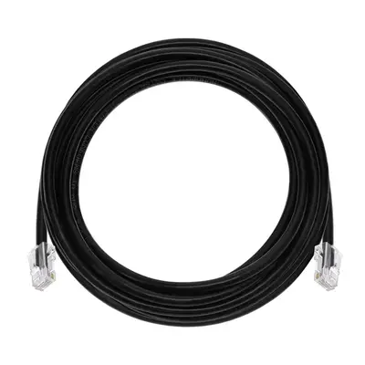 45431 Monoprice 15ft Cat6A RJ45 26AWG Pure Bare Copper Patch Cable Non-booted Ethernet Cable Black