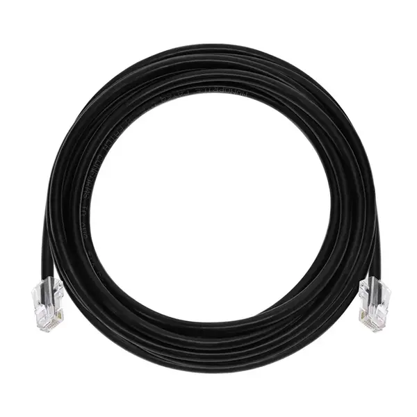 45431 Monoprice 15ft Cat6A RJ45 26AWG Pure Bare Copper Patch Cable Non-booted Ethernet Cable Black