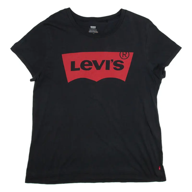 LEVI'S Womens T-Shirt Black L