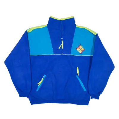 WILSON Fleece Blue 1/4 Zip Mens L