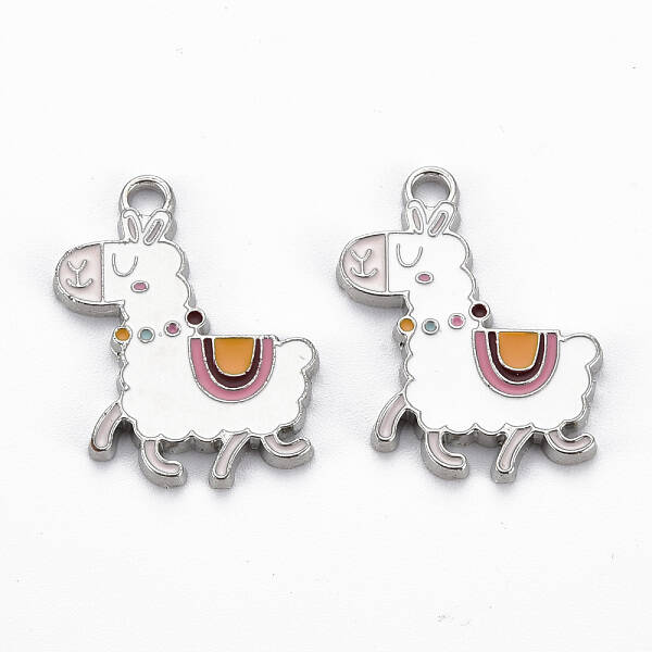 Rack Plating Alloy Enamel Pendants