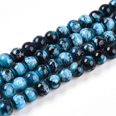 Baking Painted Glass Beads Strands