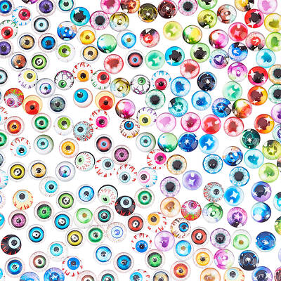 2Bags 2 Colors Glass Eyes Cabochons