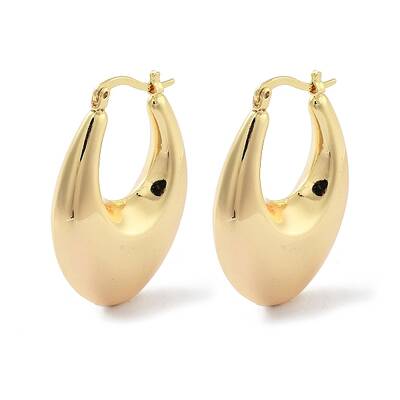 Brass Hoop Earrings