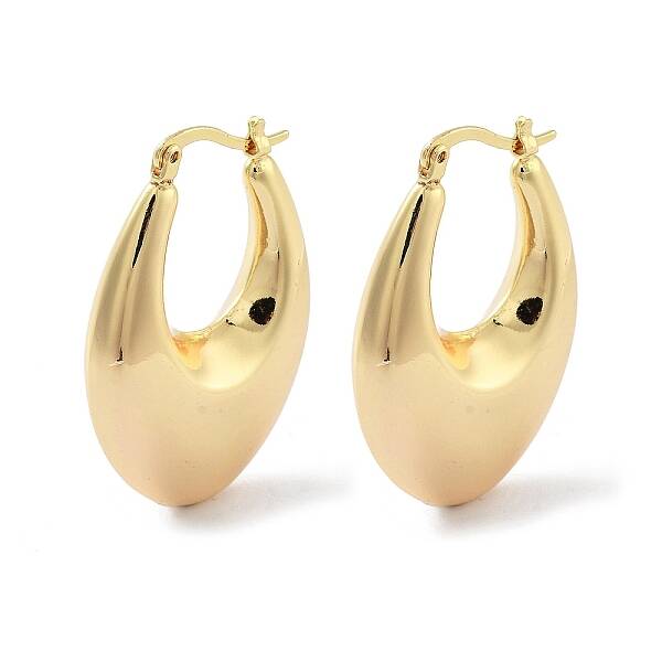 Brass Hoop Earrings