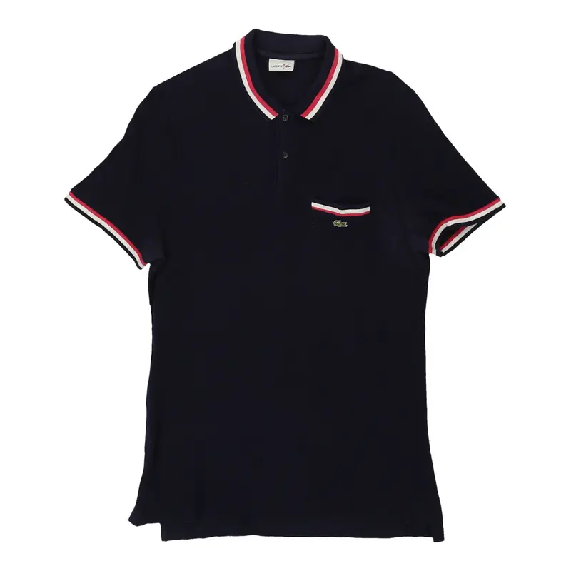 Lacoste Polo Shirt - Medium Navy Cotton