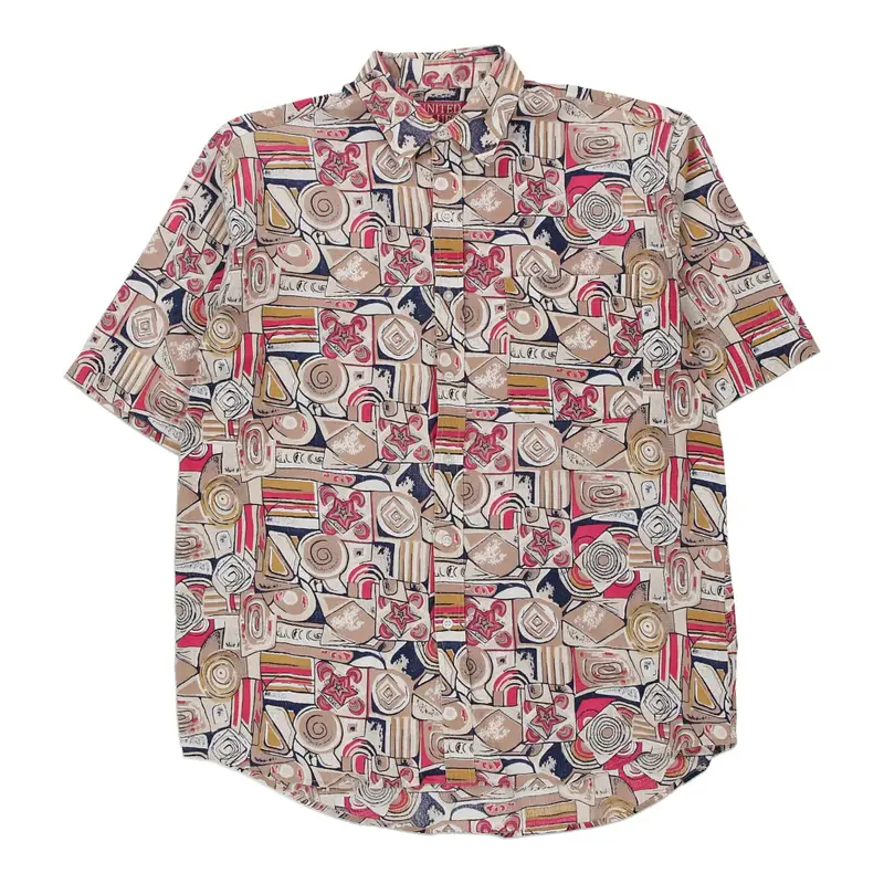 United Blues Short Sleeve Shirt - Medium Multicoloured Cotton