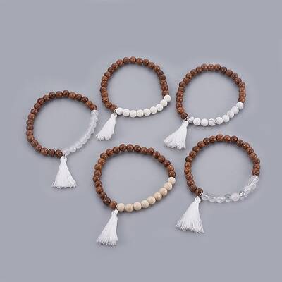 Natural Mixed Stone Beads Bracelets