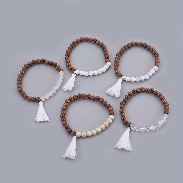 Natural Mixed Stone Beads Bracelets