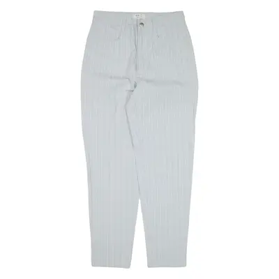 MAC Striped Trousers Blue Regular Tapered Womens W28 L29