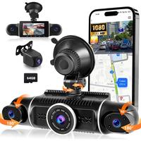 WiFi 360° Dash Cam Front and Rear Inside,4 Channel 3\