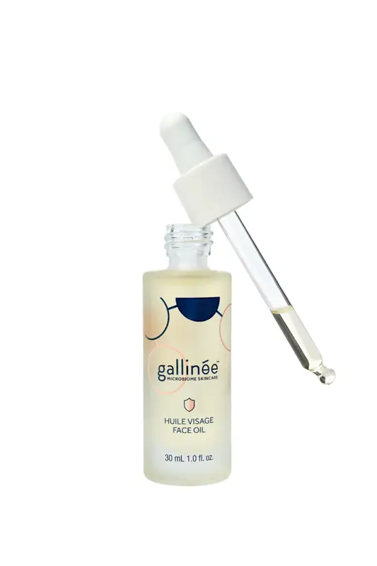 Gallinee, Microbiome Skincare, prebiotics and postbiotics, nourishing, oil, for face, 30 ml