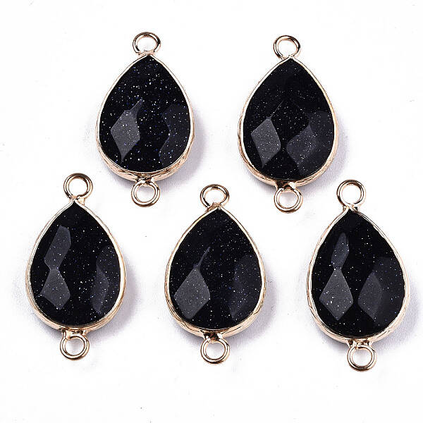 Synthetic Blue Goldstone Links Connectors