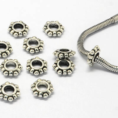 Alloy European Beads