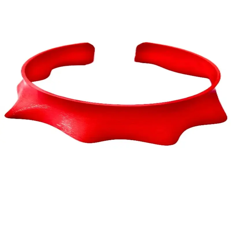3D Printed Necklace & Headband in Red | Size: O/S