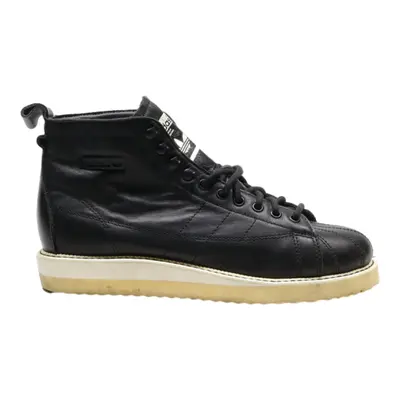 ADIDAS High Top Trainers Black Leather Womens UK 5