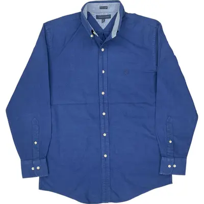 Tommy Hilfiger Heritage Oxford Slim Fit Shirt - Medium - Blue Cotton