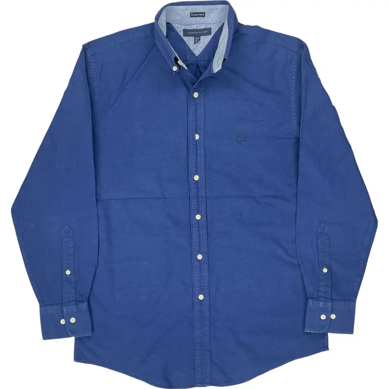 Tommy Hilfiger Heritage Oxford Slim Fit Shirt - Medium - Blue Cotton