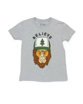 Clyde the Sasquatch Youth Tee | Heather Gray | Size: M