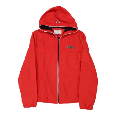 Age 14-16, Cincinnati Reds Majestic MLB Jacket - XL Red Polyester