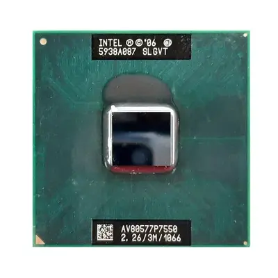AW80577SH0513MA Intel Core 2 Duo P7550 Dual-Core 2.26GHz 1066MHz FSB 3MB L2 Cache Socket PGA478 Processor