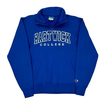 Hartwick College Champion College 1/4 Zip - Medium Blue Cotton Blend