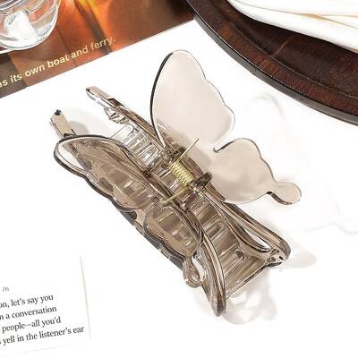 Butterfly Plastic Large Claw Hair Clips