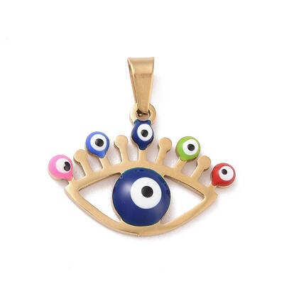 PVD Vacuum Plating 304 Stainless Steel Enamel Pendants