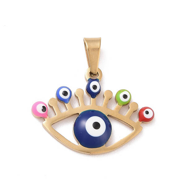 PVD Vacuum Plating 304 Stainless Steel Enamel Pendants