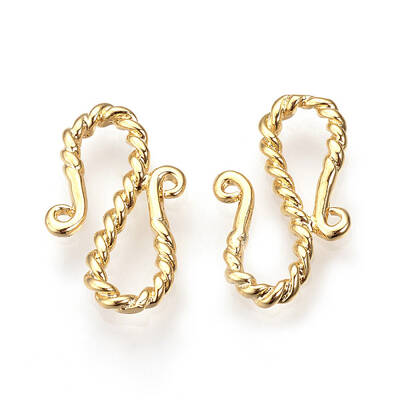 Brass S-Hook Clasps