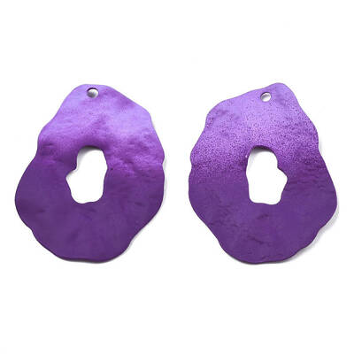 Spray Painted Iron Pendants