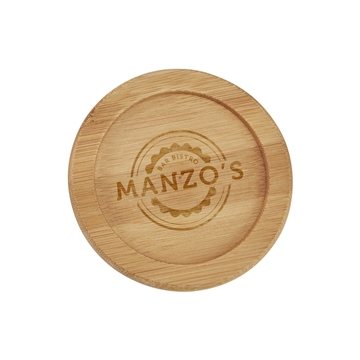 150 Custom Bamboo Coaster - Eco-Friendly & Heat Resistant