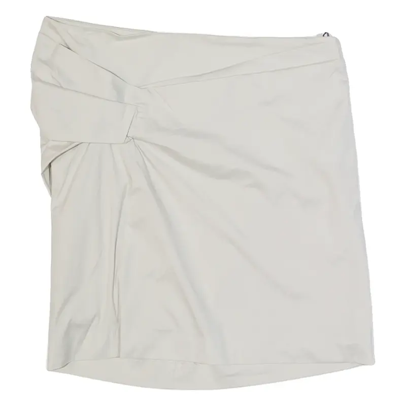 CALVIN KLEIN Womens Straight Skirt Cream Short S