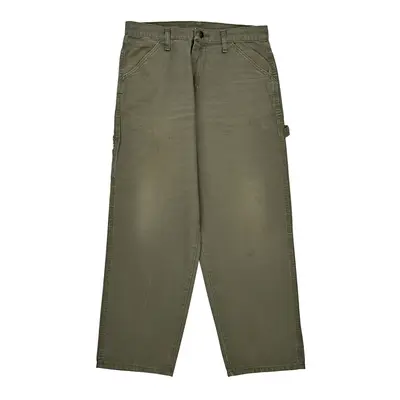 Wrangler Carpenter Trousers - 32? Waist Khaki Cotton