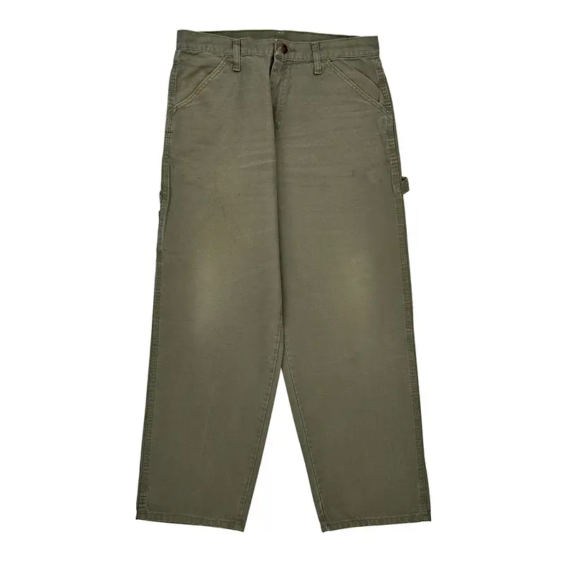 Wrangler Carpenter Trousers - 32? Waist Khaki Cotton