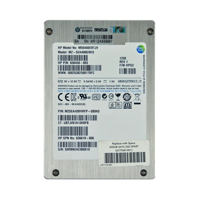 HP 637068-001 | 400GB Multi-Level Cell SAS 3Gb/s Mainstream 2.5-Inch Enterprise Solid State Drive for ProLiant Servers
