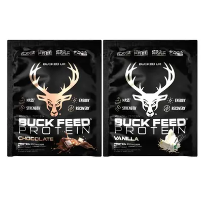 Bucked Up Buck Feed Protein Sample Packs Edible Fitness Supplement