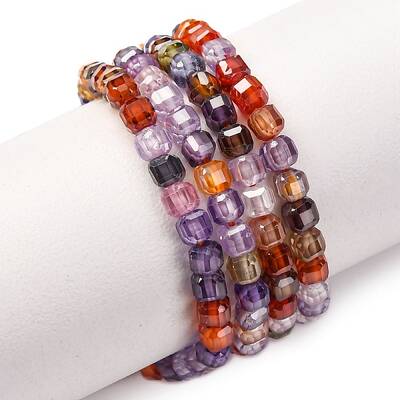 Cubic Zirconia Bead Strands