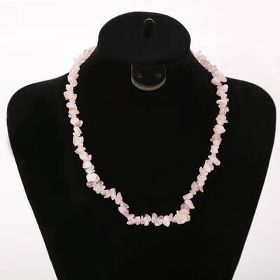 Natural Rose Quartz Beads Necklace